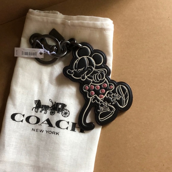 COACH MINNIE MOUSE POSE BAG CHARM - Picture 3 of 4